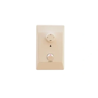Image of Pepeo Wall Switch for Ceiling Fans with Light 3 Level Speed Control, Separate Lighting Switch, 220 240V 50Hz, Compact Dimensions