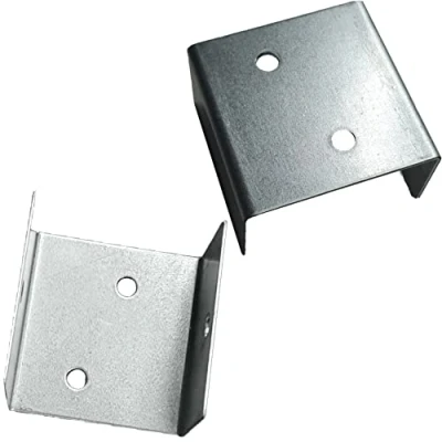 Image of Fence Panel Clips Trellis U Clip Bracket for Timber Posts, Anti Rattling Secure or Refix Galvanised Fencing 35mm to 44mm Panels (40 Clips)