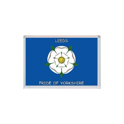 Image of Leeds Pride of Yorkshire County Flag Jumbo Fridge Magnet