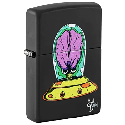 Image of Zippo Lighter, Metal, Black Matte Sean Dietrich Michelobeo