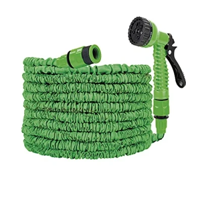 Image of PMS 952016 Expanding Hose With 7 Dial Spray Gun 15m/50ft 1pc. Accessory, Green