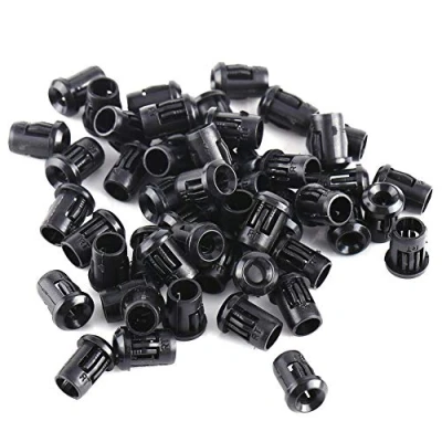 Image of Fafeicy 3mm 5mm 8mm 10mm LED 50Pcs Plastic Black Lamp Socket Diode Holders Panel Display Clip Bezel (5mm), Connector