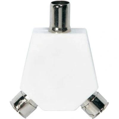 Image of Philex Coaxial Y Splitter Plug 2 x Socket 19003R 19003R/EC