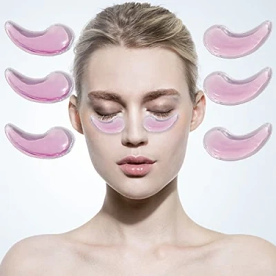 Image of Soulagers Eye Pad, Gel Cooling Pads, Mask,Gel Ice Pack, Masks, Hot Cold Mask, Mask for Puffy Eyes, Migraine, Puffiness(6 pcs)
