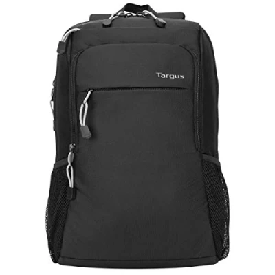 Image of Targus Intellect Essentials Lightweight Waterproof Backpack with Padded Back Support, Black, 15.6&quot;