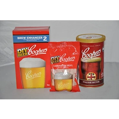 Image of Coopers English Bitter Refill Home Brew Beer Kit (Concentrate + Enhancer Drops)