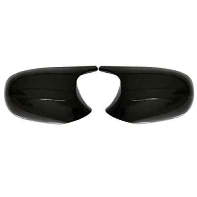 Image of GSRECY Gloss Black Compatible with 3 Series E90 E91 2009 2011/ E92 E93 2011 2013 LCI M3 Style Side Door Rearview Wing Mirror Cover Caps