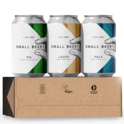 Image of Craft Beer Gift Set Birthday Small 3x330ml Mixed Cans IPA, Pale Ale, Lager