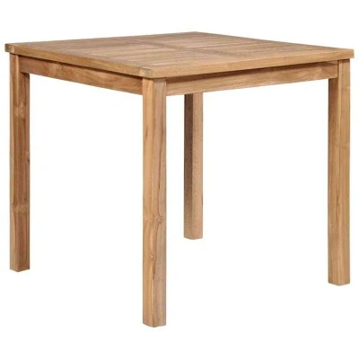 Image of vidaXL Garden Table 80x80x77 cm Solid Teak Wood