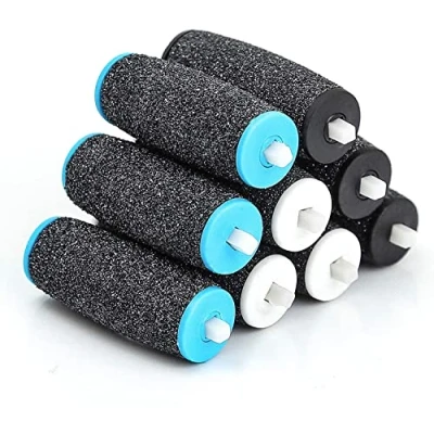 Image of Canvalite 9Pcs Pedi Replacement Rollers, 3 Coarse Levels Includes Extra Rough Hard, Medium Hard and Gentle Skin Remover for