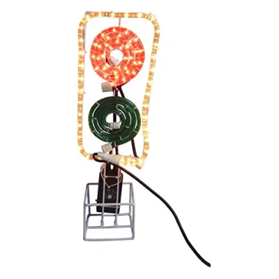 Image of Christmas Concepts® 61cm (24 Inch) Red/Green Traffic Light Rope Indoor/Outdoor use Decoration
