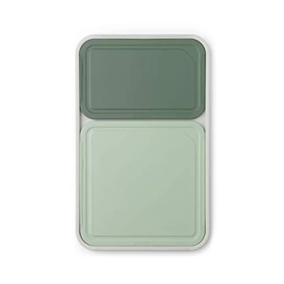 Image of Brabantia Tasty+ 3 Piece Chopping Board Set (S,M &amp; L) Space Saving, Non Slip, Dishwasher Safe Cutting Boards with Drainage Grooves Mixed