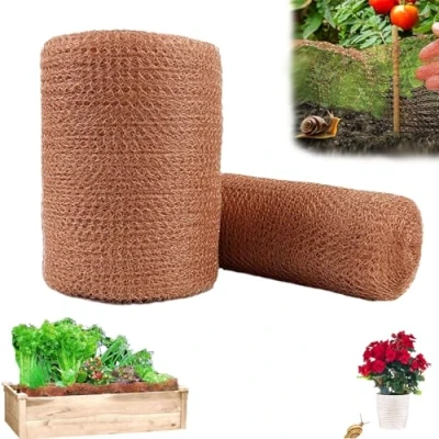 Image of Eevhrqw Copper Rings for Plants Slug Deterrent,copper Mesh Repellent,20Feet Wire Slugs,Protection Against &amp; Mouse Protection,Copper Rodent Control Snail Deterrent Barrier Tape