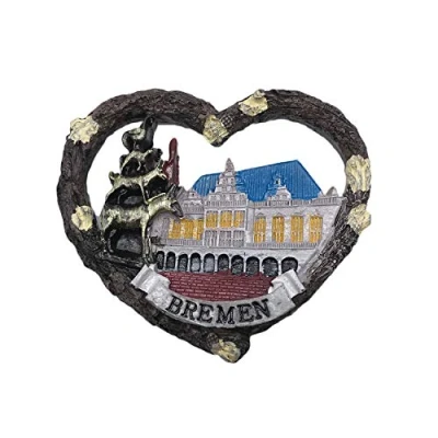 Image of 3D Bremen Germany Refrigerator Fridge Magnet Tourist Souvenirs Resin Magnetic Stickers Home &amp; Kitchen Decoration from Travel Gift