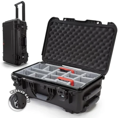 Image of Nanuk 935 Waterproof Carry On Hard Case with Wheels and Padded Divider Black