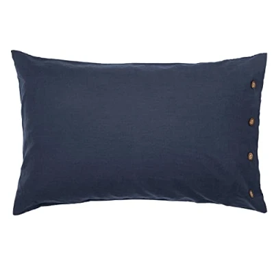 Image of LINEN COTTON PILLOWCASE STANDARD BLUE