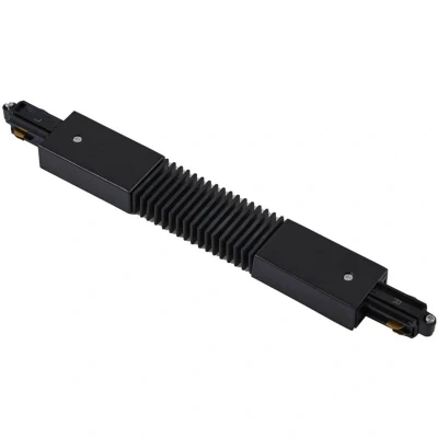 Image of Lindby Flex connector Linaro, black, single circuit track lighting system