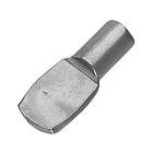 Image of SK PACK OF 28 NICKEL SHELF SUPPORT PINS SPADE STUDS PEG STEEL 6MM HOLE
