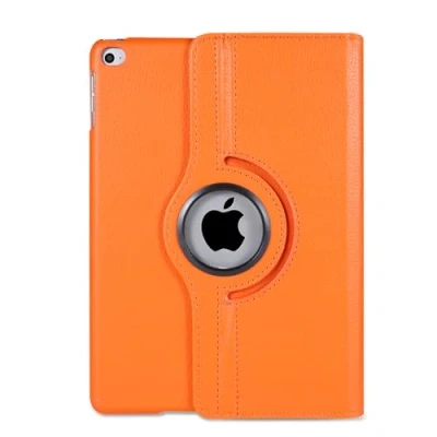 Image of Leather Rotate 360 Stand Case For Apple iPad Air 1st 2nd 9.7 2017/2018 5th &amp; 6th Generation (ORANGE)