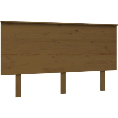 Image of vidaXL Bed Headboard Honey Brown 139x6x82.5 cm Solid Wood Pine