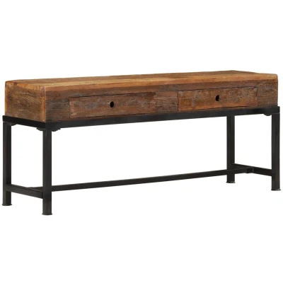 Image of vidaXL TV Cabinet 110x30x46 cm Solid Wood Reclaimed