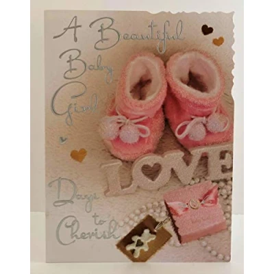Image of Jonny Javelin Beautiful Baby Girl New Card