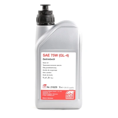 Image of 1940004 Manual Transmission Oil FEBI BILSTEIN 21829 1l 75W VOLKSWAGEN: Golf 4, Crafter 30 50 Van, Passat B7 Variant, MERCEDES BENZ: GLA, B Class