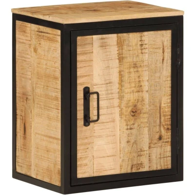Image of vidaXL Bathroom Cabinet 40x30x50 cm Solid Wood Mango and Iron