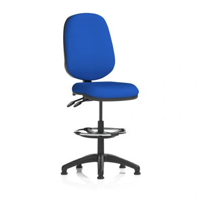 Image of Eclipse Plus II Lever Task Operator Chair Blue With Draughtsman Kit