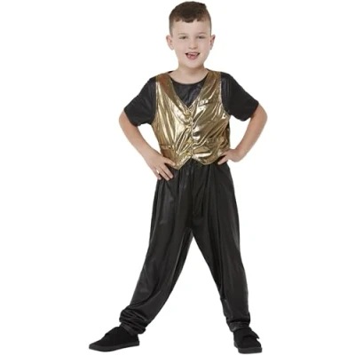 Image of Smiffys 80s Hammertime Costume All In One, Boys Fancy Dress, 1980s Dress Up Costumes