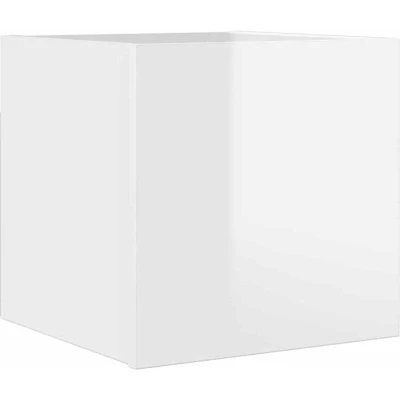 Image of vidaXL Wall Mounted TV Cabinet High Gloss White 30.5x30x30 cm