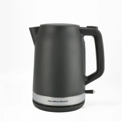 Image of Hamilton Beach Ella Electric Kettle, 1.7L, Boil Dry Protection, Auto Shut Off, Detachable Filter, Lift &amp; Grip Handle, Push Button Lid, Water Level Window HBK3045MCH, Matte Charcoal