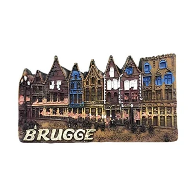Image of Belgium Brugge Bruges 3D Refrigerator Magnet Tourist Souvenirs Resin Magnetic Stickers Fridge Home &amp; Kitchen Decoration from China