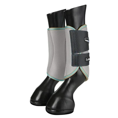 Image of LeMieux Carbon Mesh Wrap Boots for Horses in Azure Lightweight &amp; Breathable Flexible Fit Small