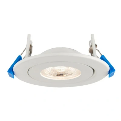 Image of Saxby Shield360 4CCT Tri Wattage 8W Recessed Downlight Matt White Paint IP44