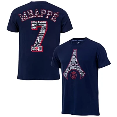 Image of Paris Saint Germain Kylian MBAPPE Children&#039;s T Shirt Official Collection Size 10 Years, Blue