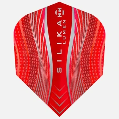 Image of Harrows Lumen No6 Dart Flights 5 x sets Darts (15 Total) I 100 Micron Premium Extra Strong Made in UK Professional Accessories Red