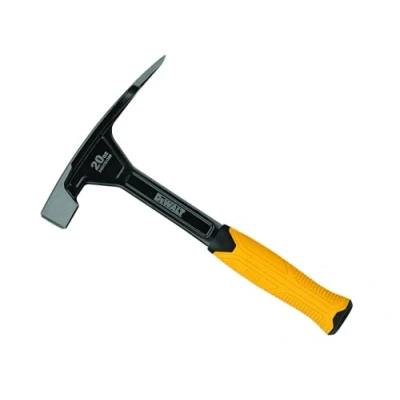 Image of DEWALT Mason&#039;s Hammer, 567g, Alloy Steel, Black Yellow, Ergonomic, 590.0 grams
