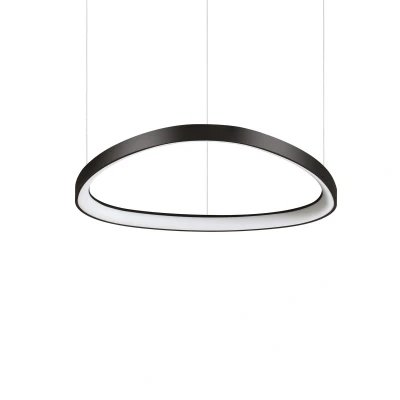 Image of Gemini 61cm LED Integrated Pendant Ceiling Light Black 2700K