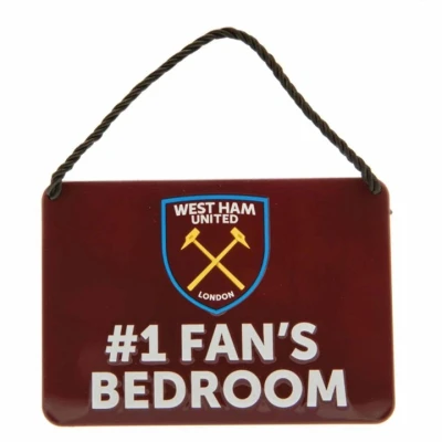 Image of West Ham FC No.1 Fans Bedroom Sign