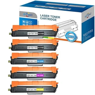 Image of ECSC Compatible Toner Cartridge TN247 / TN243 Replacement For Brother DCP L3500 L3510CDW L3517CDW HL L3230CDW L3280CDW MFC L3700 L3710CW L3730CDN Black Cyan Magenta Yellow (5 Pack)