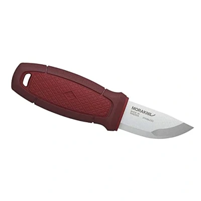 Image of Mora Unisex Outdoor Eldris Knife Kit available in Yellow/Red, steel, plastic