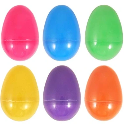Image of HENBRANDT E41 167 12 Colourful Fillable Plastic Surprise Eggs Fill with Easter Hunt Gifts and Chocolate, Multicolor