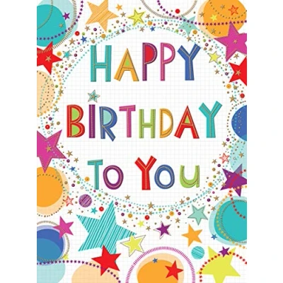 Image of Piccadilly Greetings Modern Large Birthday Card 12 x 9 inches