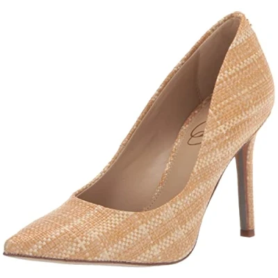 Image of Sam Edelman Women&#039;s Hazel Pointed Toe Pump, Natural/Light, 6.5 UK
