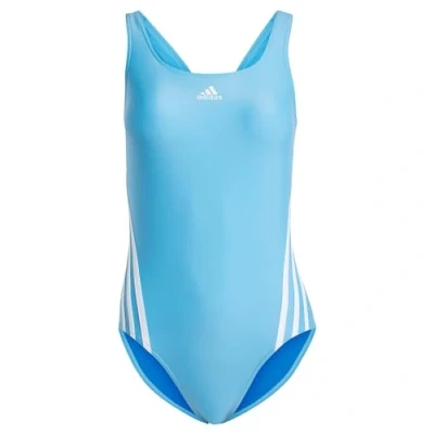 Image of adidas Women 3 Stripes One Piece Swimsuit, Black, 26