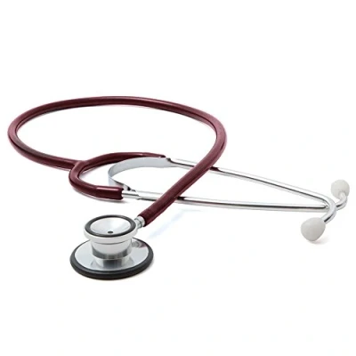 Image of American Diagnostic ADC670BD Proscope 670 Dual Head Adult General Exam Stethoscope, 32&quot; Length, Burgundy