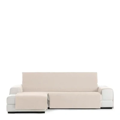 Image of Eysa Rabat Extra practical chaisse cover 290cm Color 00/Ecru, Left Front View