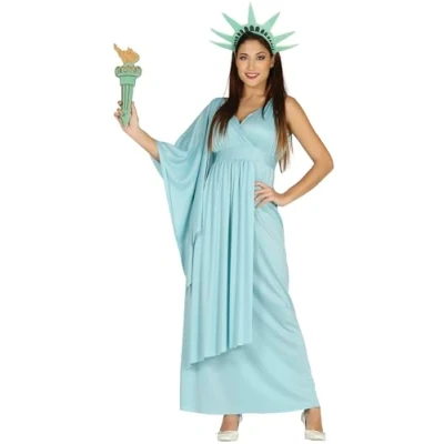 Image of FIESTAS GUIRCA Statue Liberty costume for women