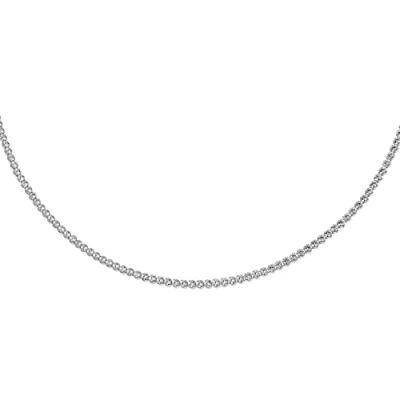 Image of Tuscany Silver Women&#039;s Sterling Rhodium Plated Cubic Zirconia Tennis Necklace of Length 46.0cm